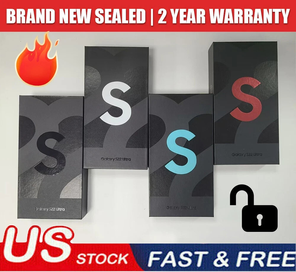 NEW SEALED Samsung Galaxy S22 Ultra 5G 128GB+8GB/512GB+12GB Factory Unlocked