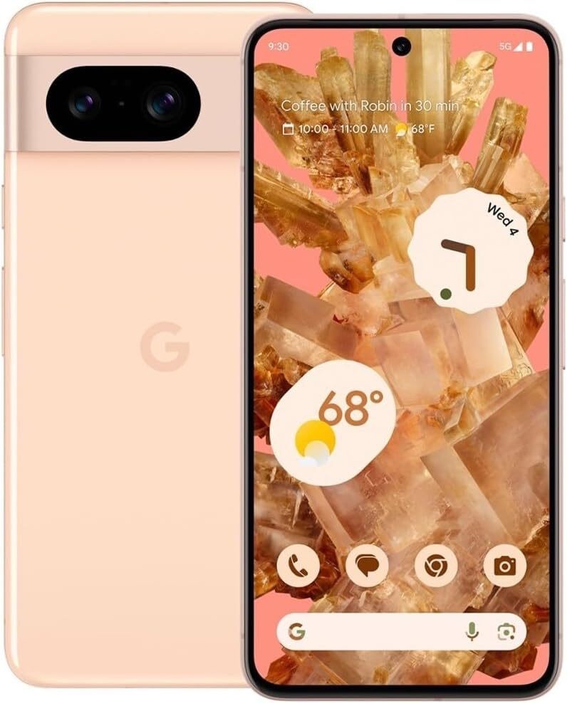 Google Pixel 8 128GB G9BQD Rose Factory Unlocked Carriers Open Box 1 Year Warnty