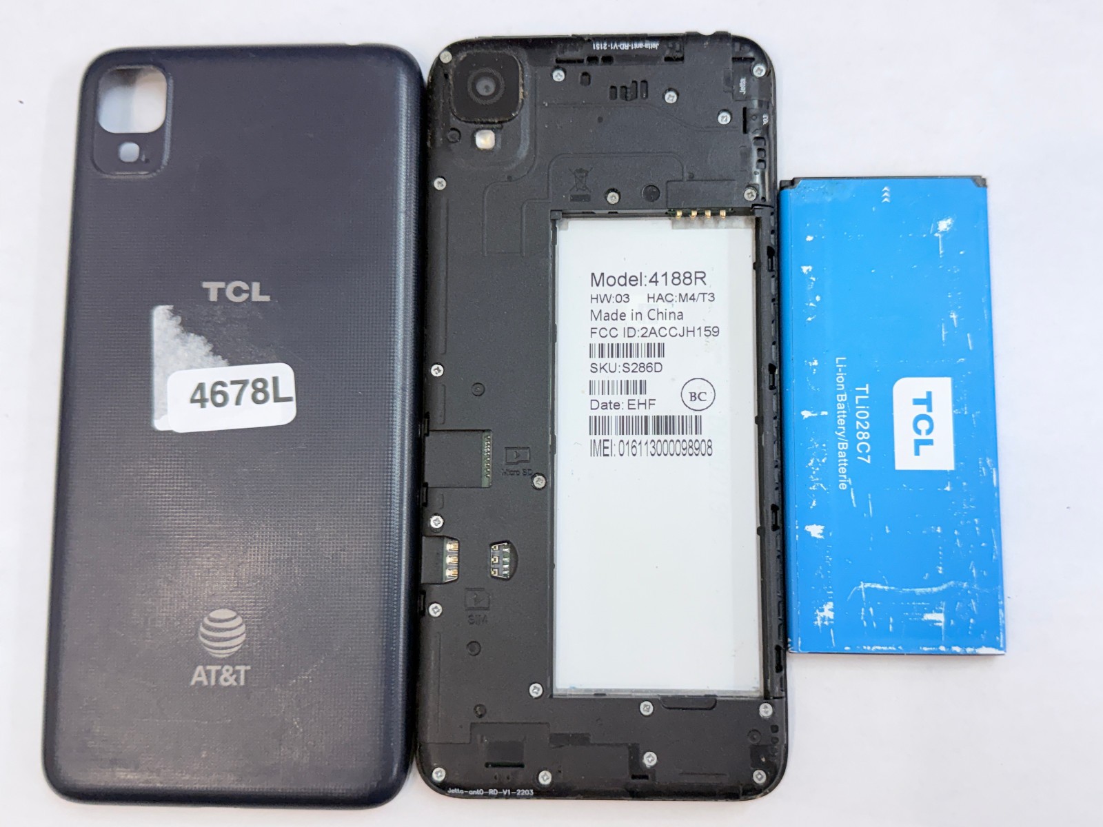 UNLOCKED AT&T TCL 30z 4188R 32GB 4G LTE Gray Android Smart Phone @@ READ