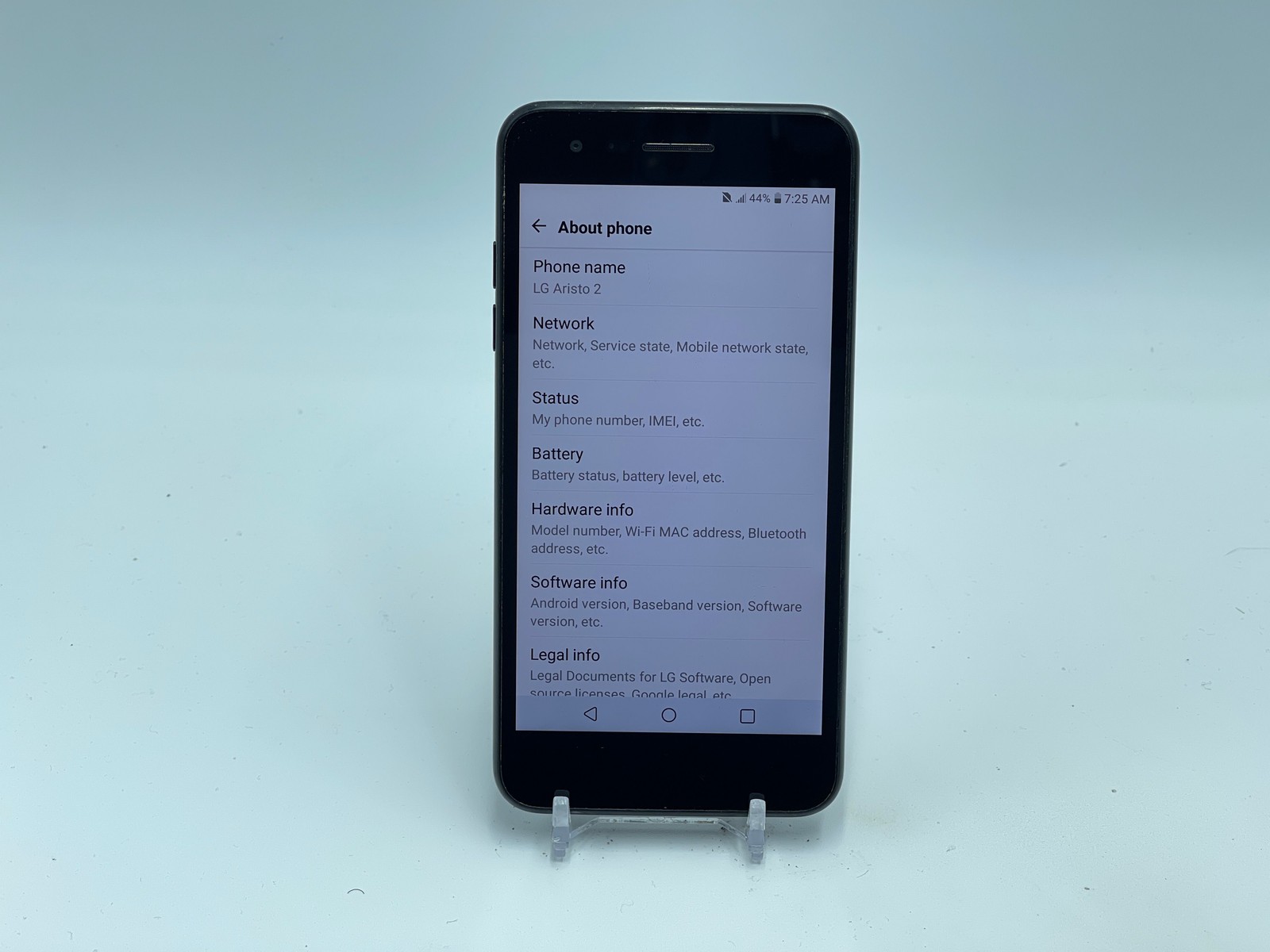 LG Aristo 2 16GB LM-X210MA (Metro-GSM Unlocked) Black PARTS ONLY (E-0214)