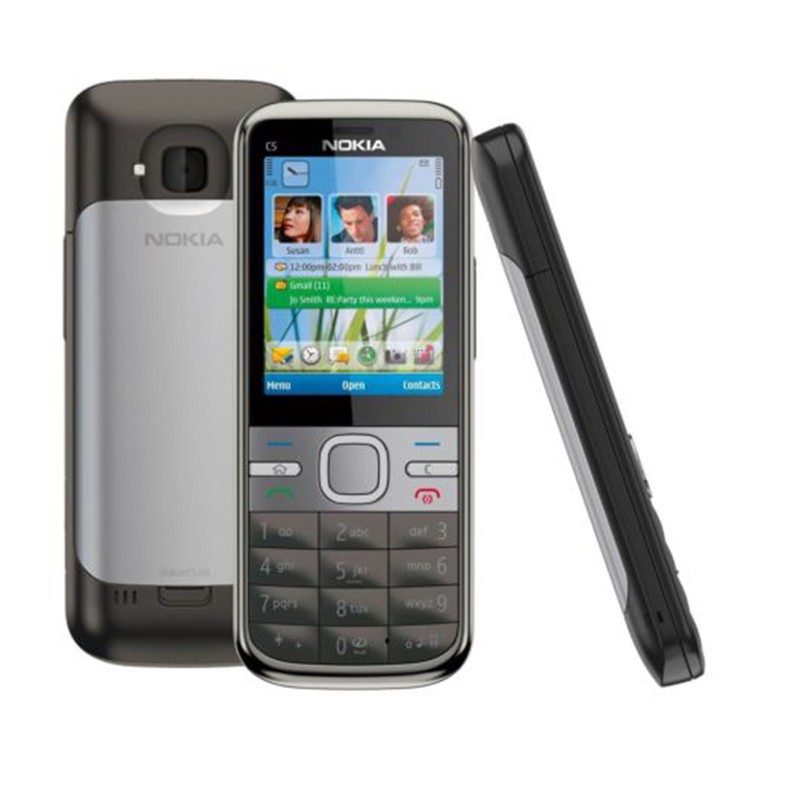 Original Nokia C5-00 Unlocked 3G MP3 MP4 5.0MP GPS Camera WCDMA Mobile Bar Phone
