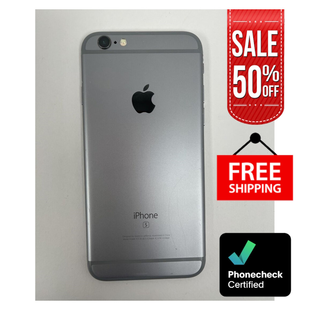 Apple iPhone 6s Unlocked 16GB/128GB – Silver, Gold, Gray, Good Condition