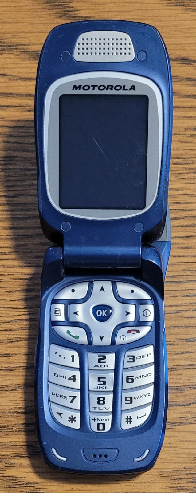 Motorola i760 – Blue and Silver ( Nextel ) Rare iDEN Flip Phone w/ 3 Games