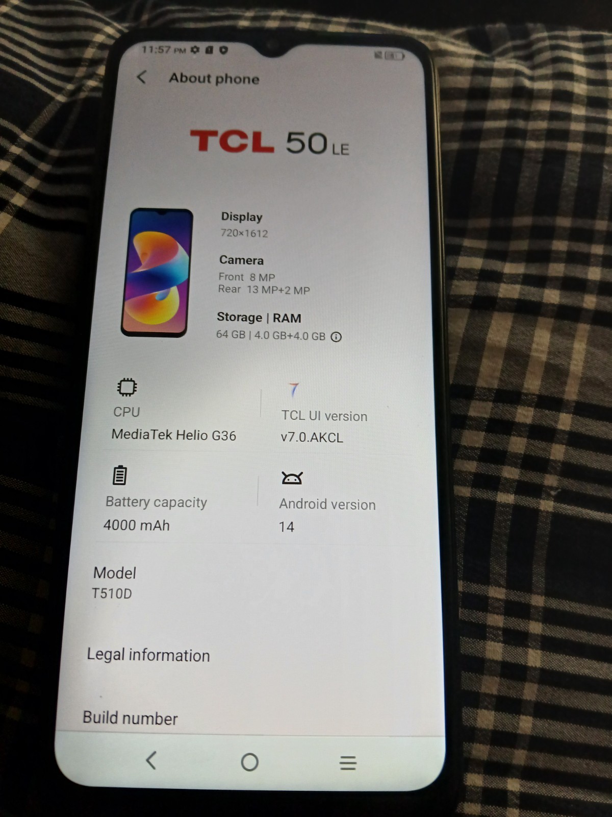 TCL 50 LE Cell phone (Visible) unlocked USED. Works good.