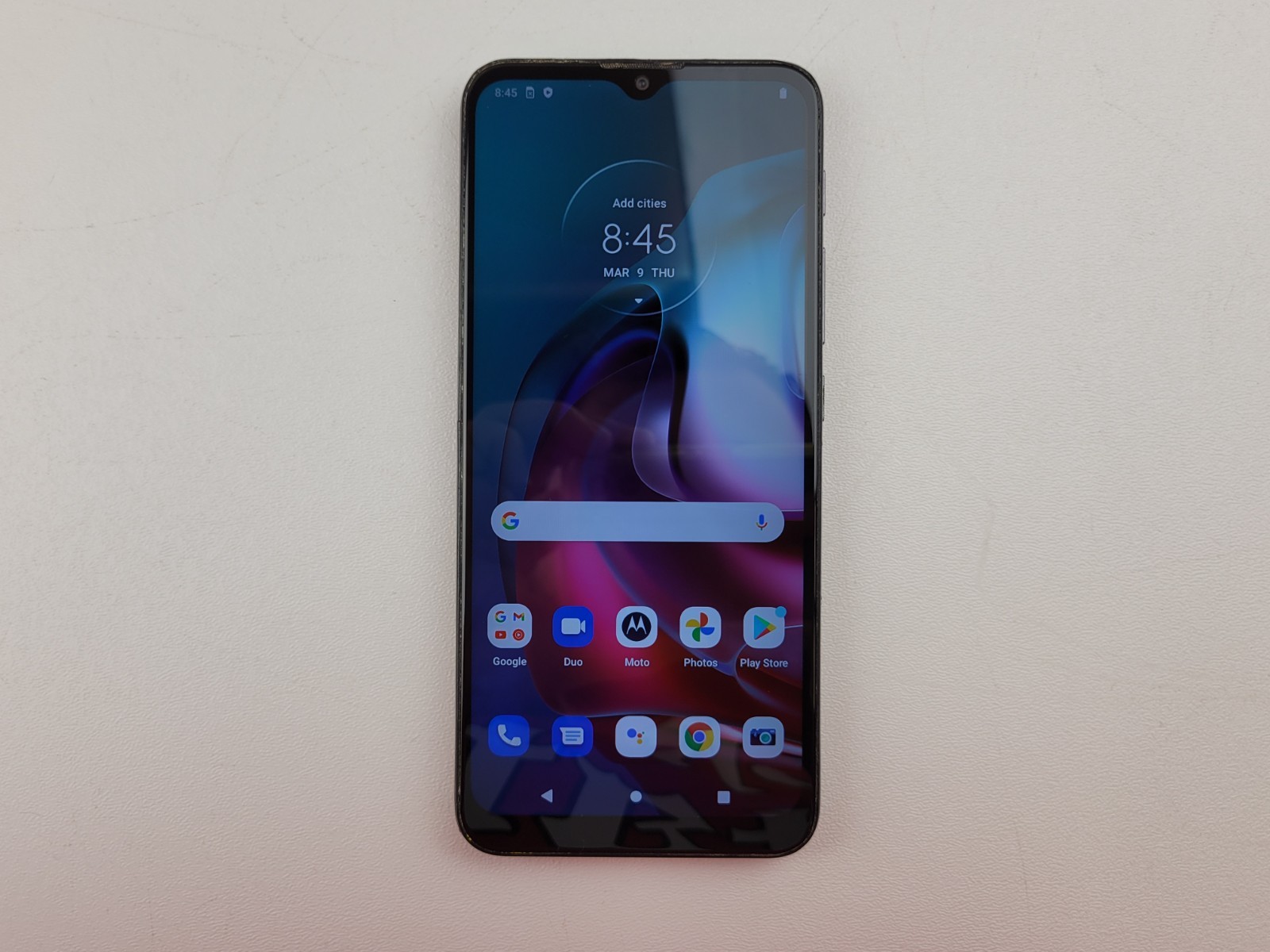 Motorola moto g30 (XT2129-1) 128GB – Pearl (GSM Unlocked) – SMALL ISSUE – H4154