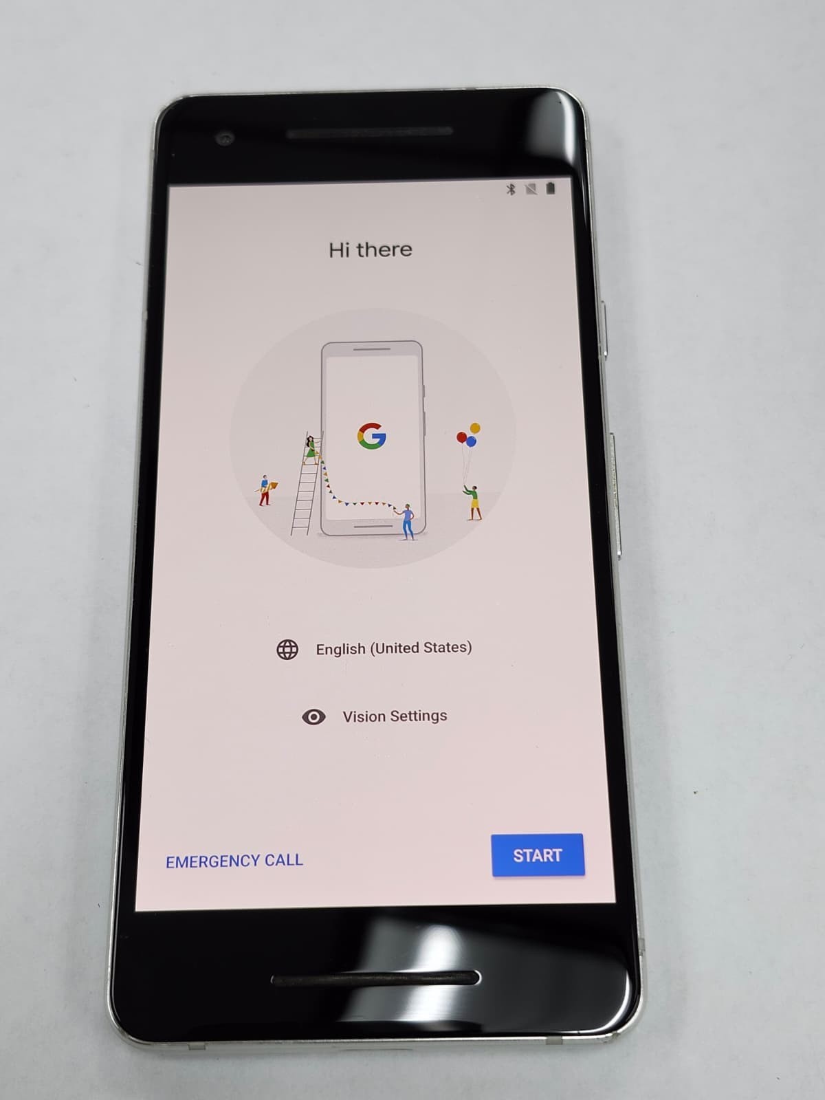 DEFECTIVE – Google Pixel 2 – 64 GB – White – Unlocked – G011C – 12410