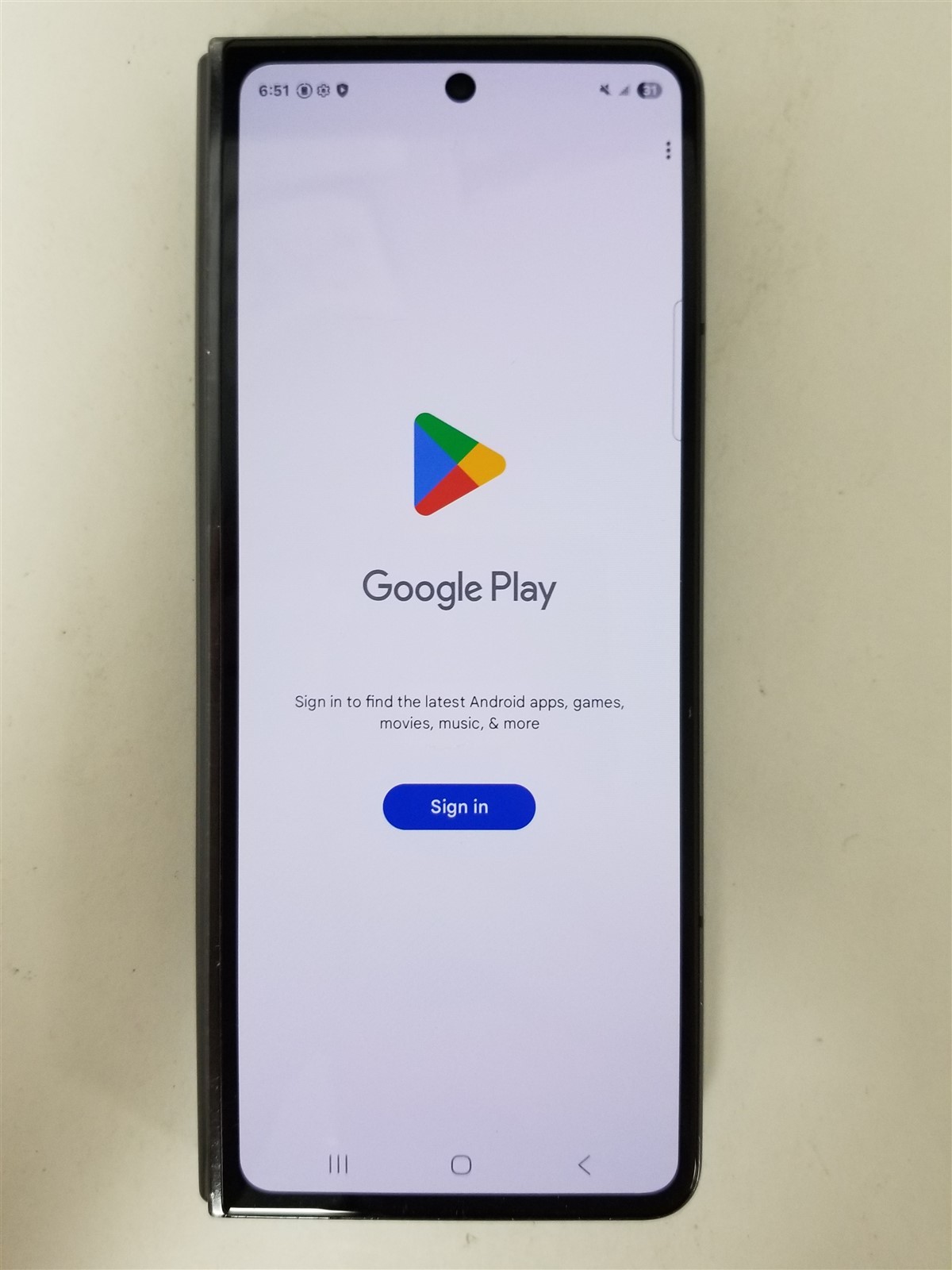 Samsung Galaxy Z Fold 5 5G 512GB Black SM-F946U1 (Unlocked) Damaged zD2318