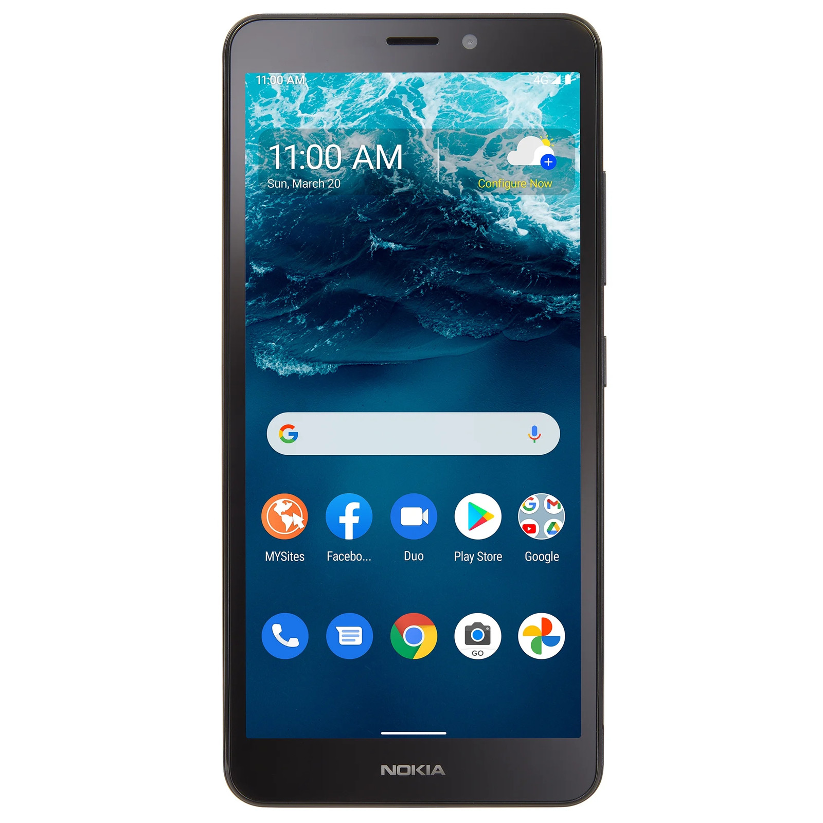 Total by Verizon C100, 32GB, Blue- Prepaid Smartphone [Locked to Total by Veriz