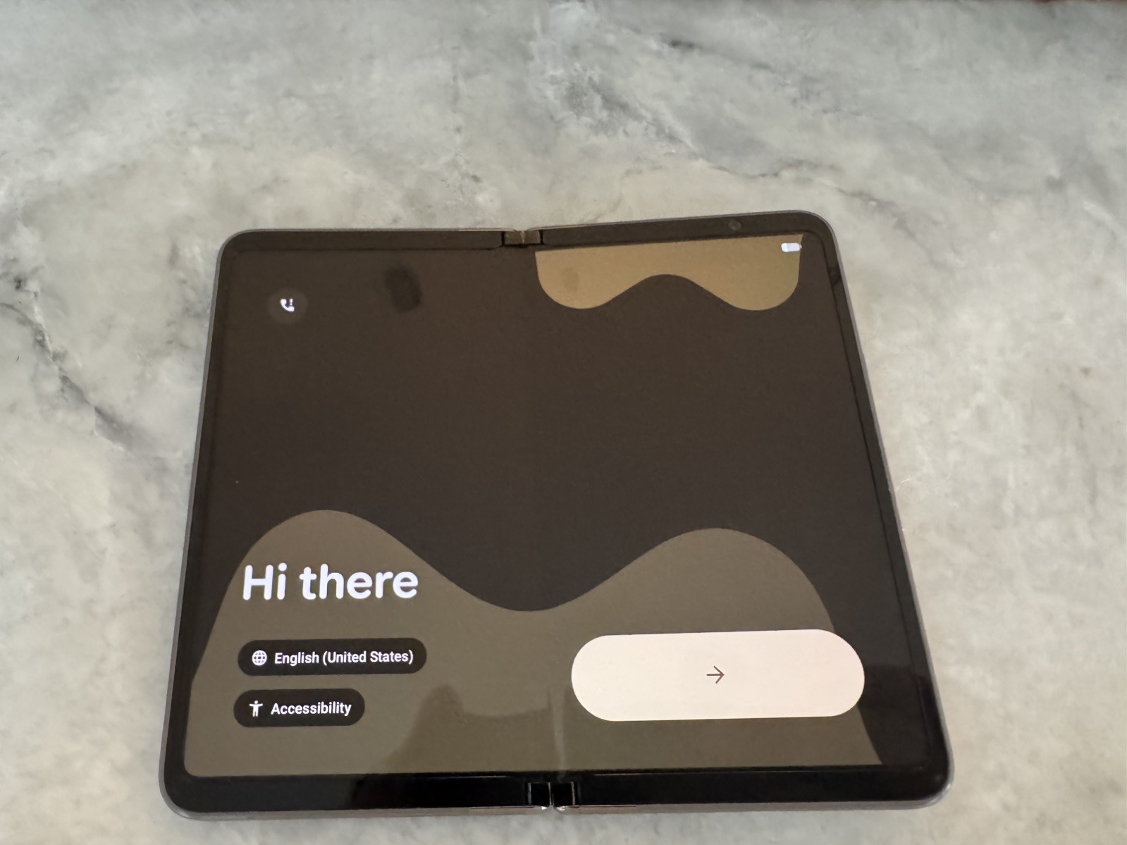 Google Pixel Fold 256GB Porcelain G9FPL (Unlocked) Damaged See Description