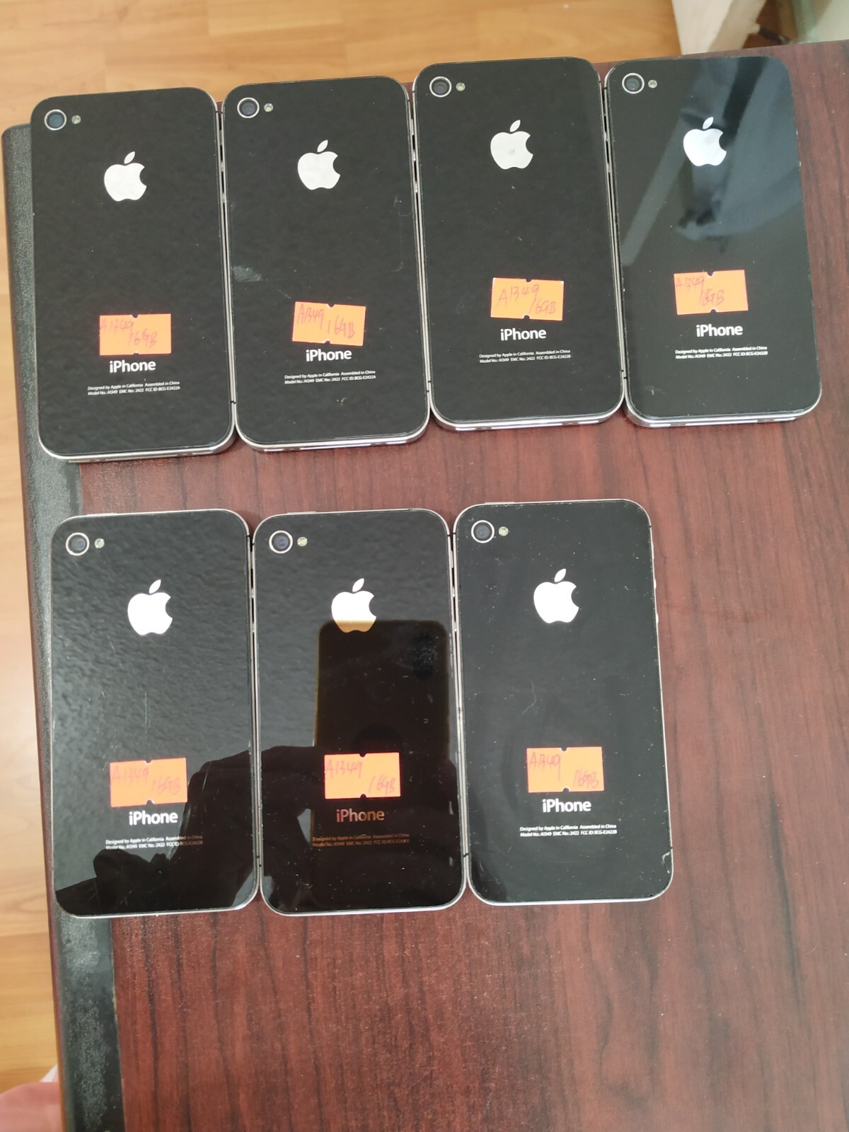 Lot of 7 Apple iPhone 4 A1349(CDMA) 16GB ( NON SIM MODEL)( Verizon )