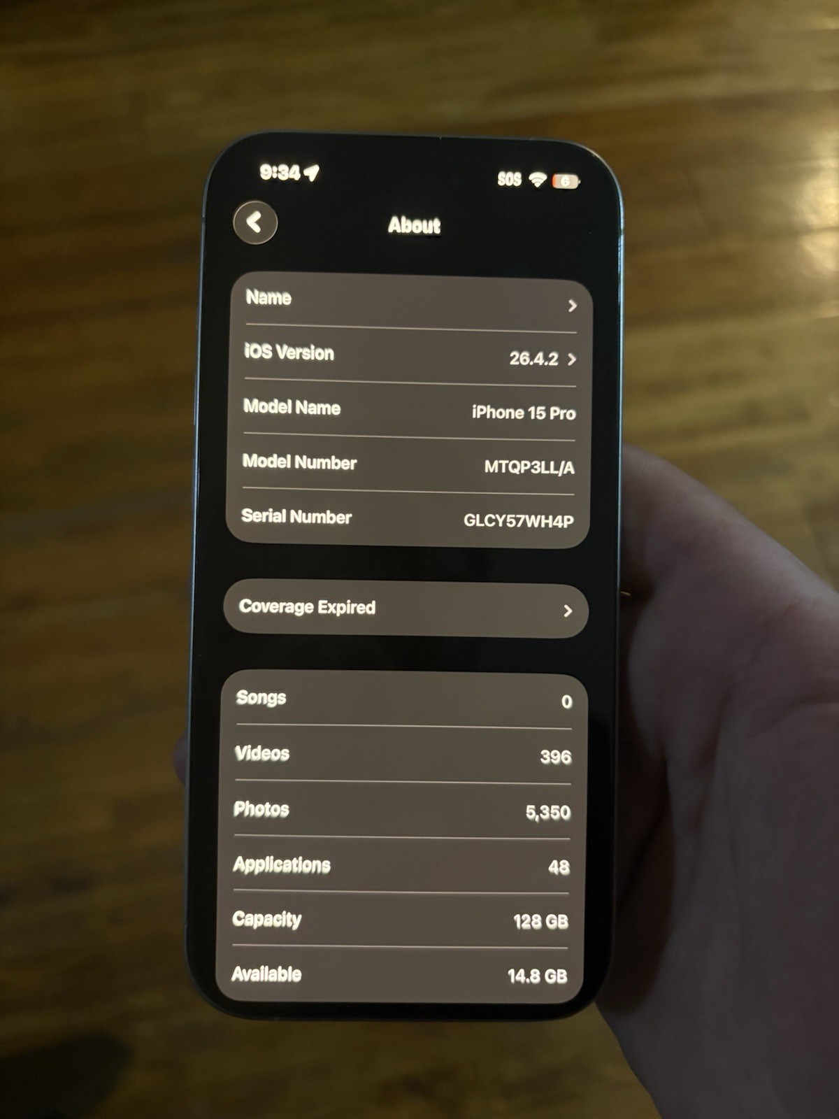 iPhone 15 Pro – Unlocked – 128 GB – Natural Titanium – Excellent Condition