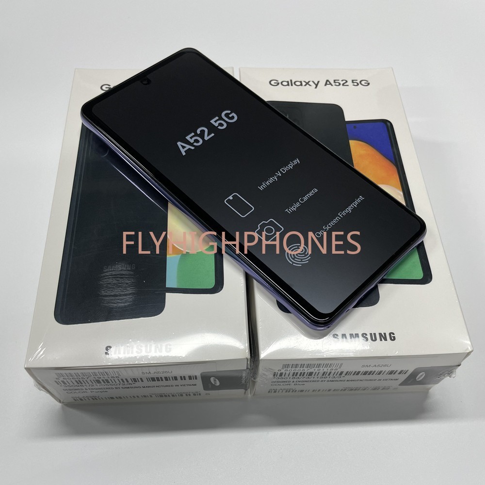Samsung Galaxy A52 5G Unlocked A526B/DS 6.5″ 128GB 6GB 64MP Unopened Multicolor