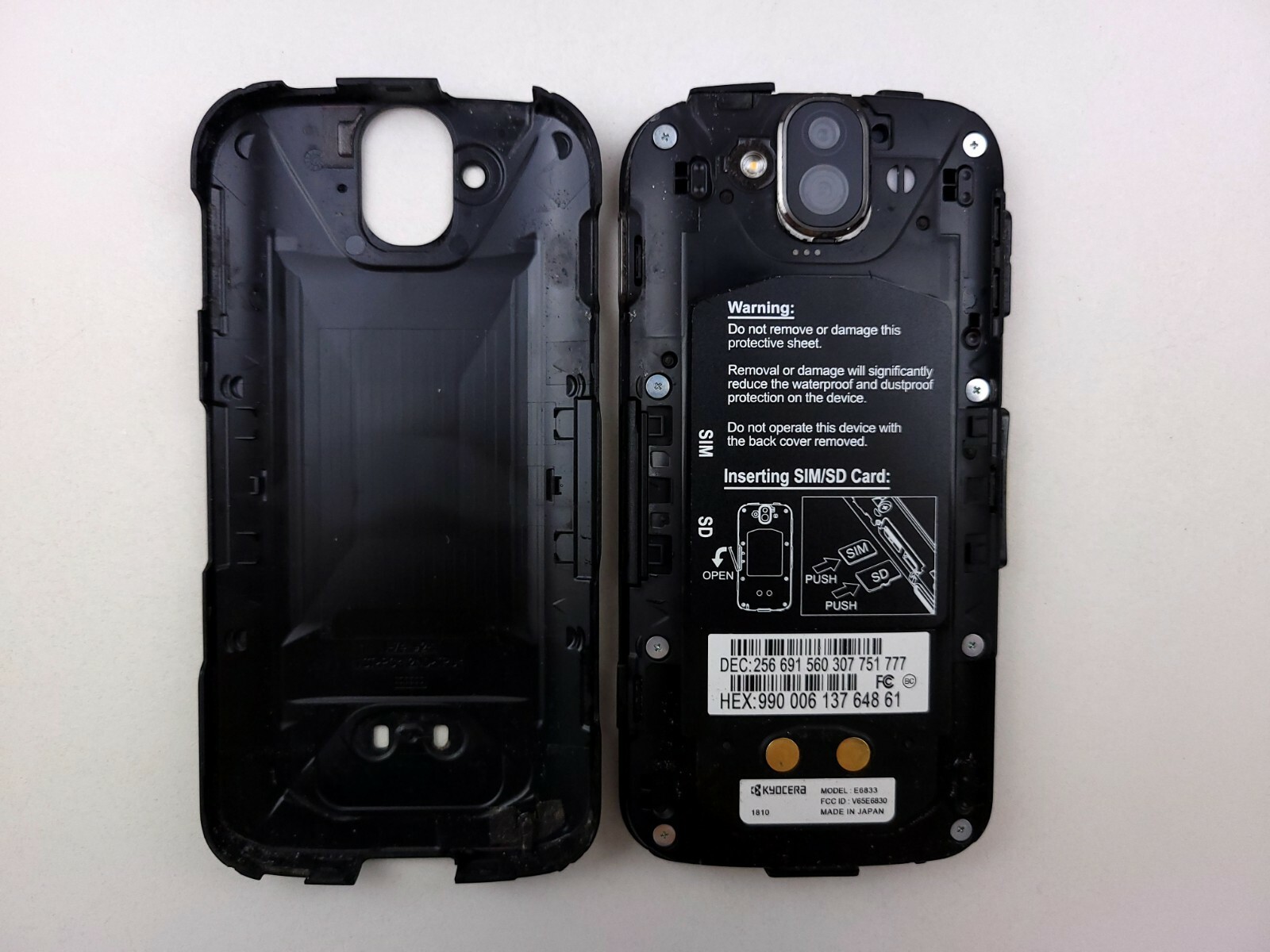 Kyocera DuraForce PRO (E6833) 32GB – Black (Sprint) Cracked K6888