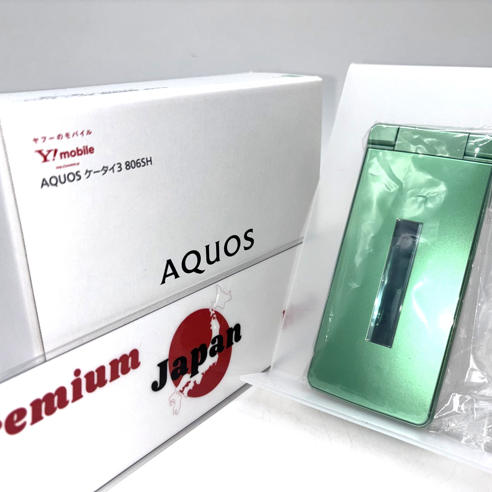 SHARP AQUOS Keitai 3 805SH 806SH Green Android Flip Phone Unlocked New