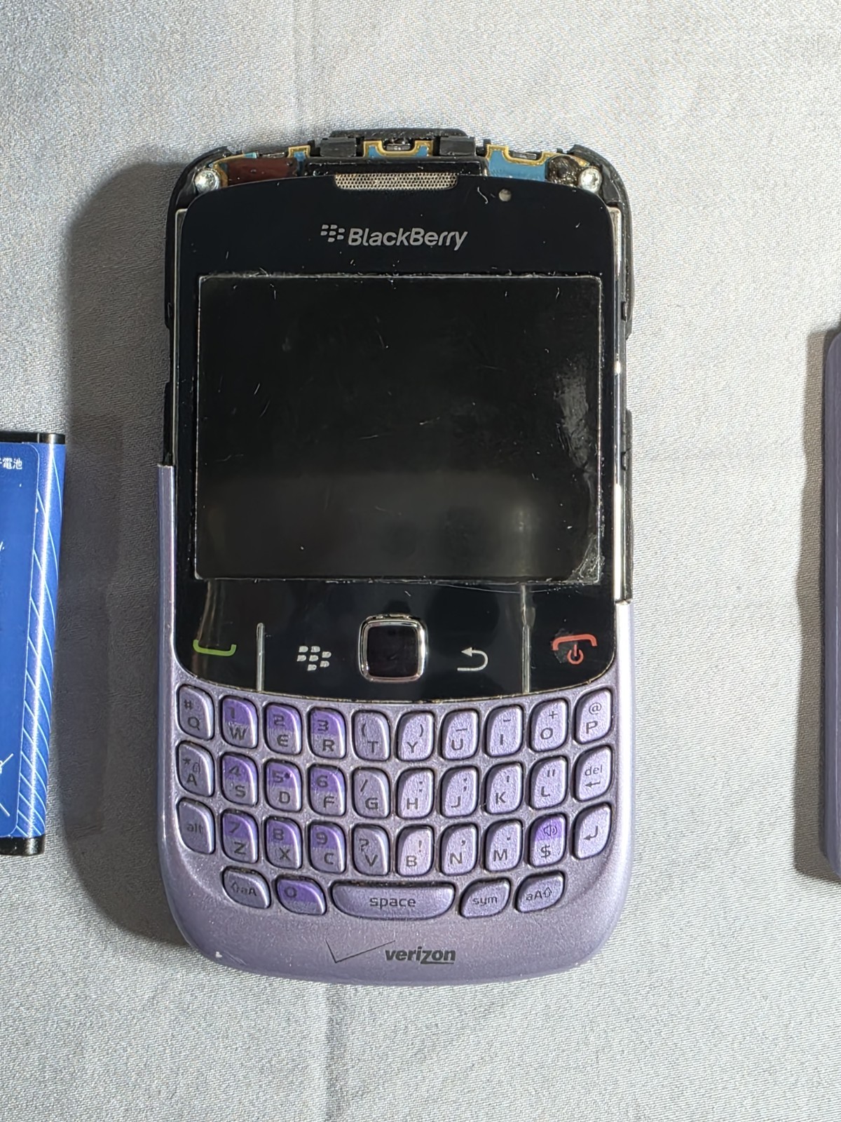 BlackBerry Curve 8530 Purple Verizon Smartphone AS-IS