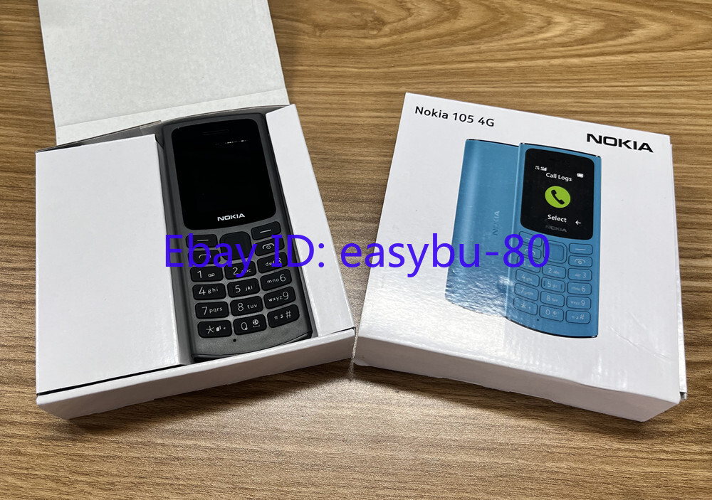 Nokia 105 4G Dual Sim Mobile Phone (Unlocked) Black Blue 1.8″ 1020mAh Original