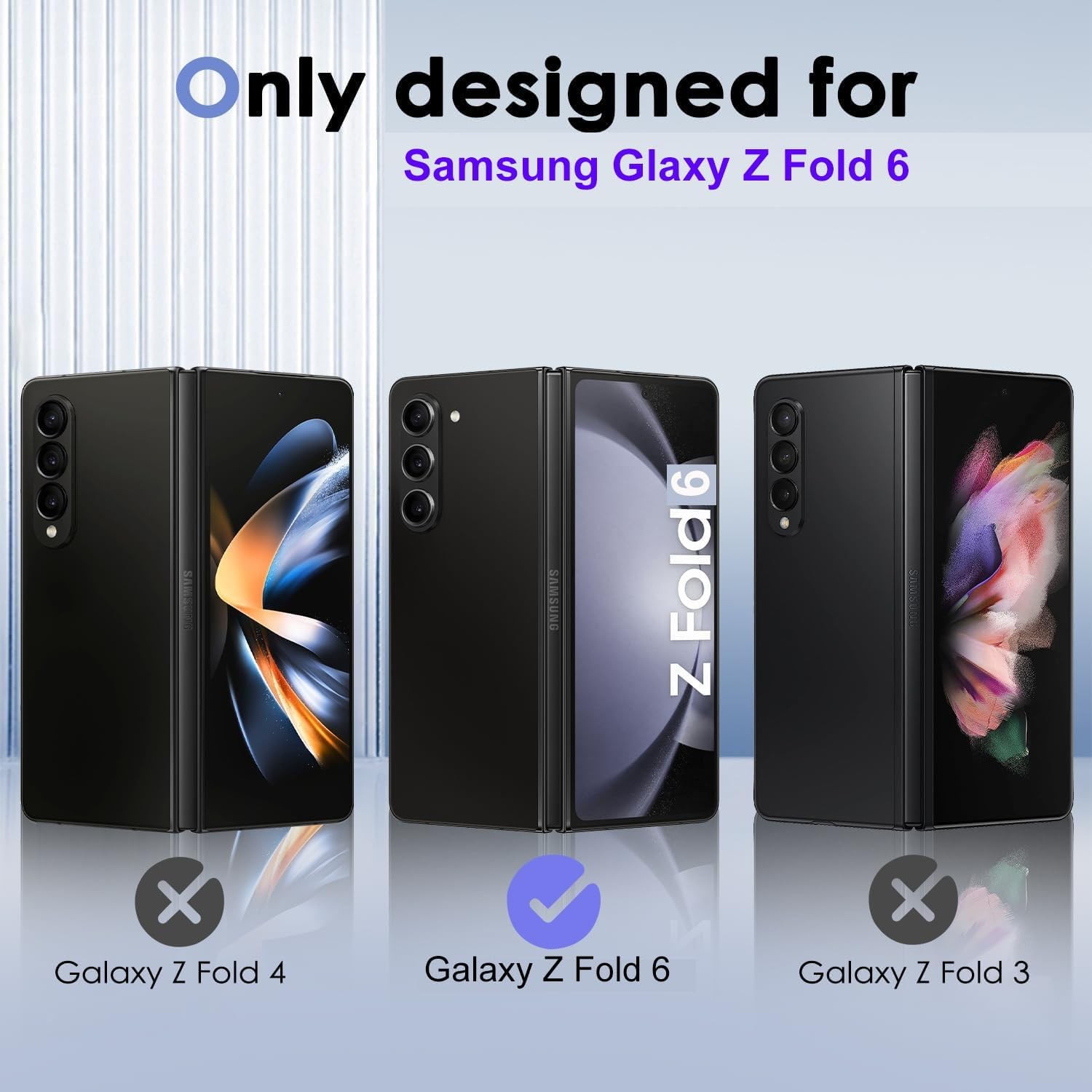 2PCS Screen Protector for Samsung Galaxy Z Fold 6 5G Flexible TPU Case Friendly