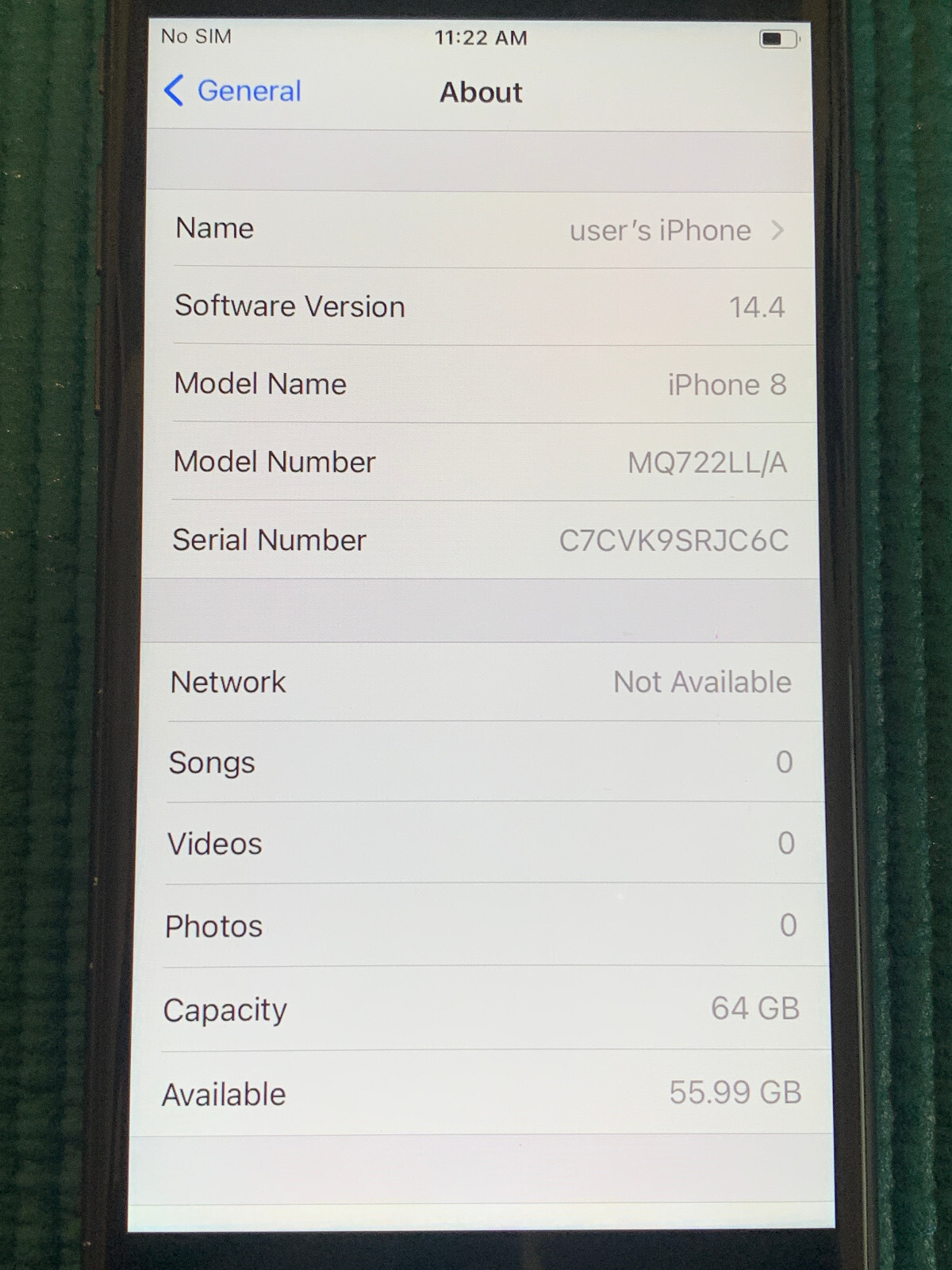 Apple iPhone 8 64GB Unlocked Smartphone – Space Gray A1863 (CDMA + GSM)