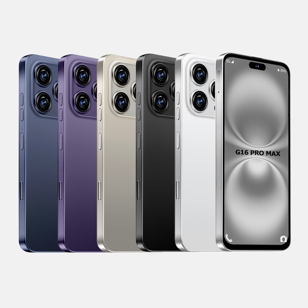 G16 Pro Max 8+256GB Unlocked Cell Phone Android 15 Dual SIM 5G Smartphone Mobile