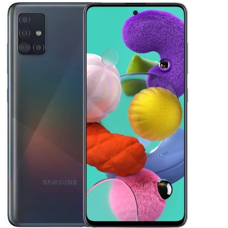 New Sealed Samsung Galaxy A51 128GB Factory Unlocked GSM Black Smartphone USA