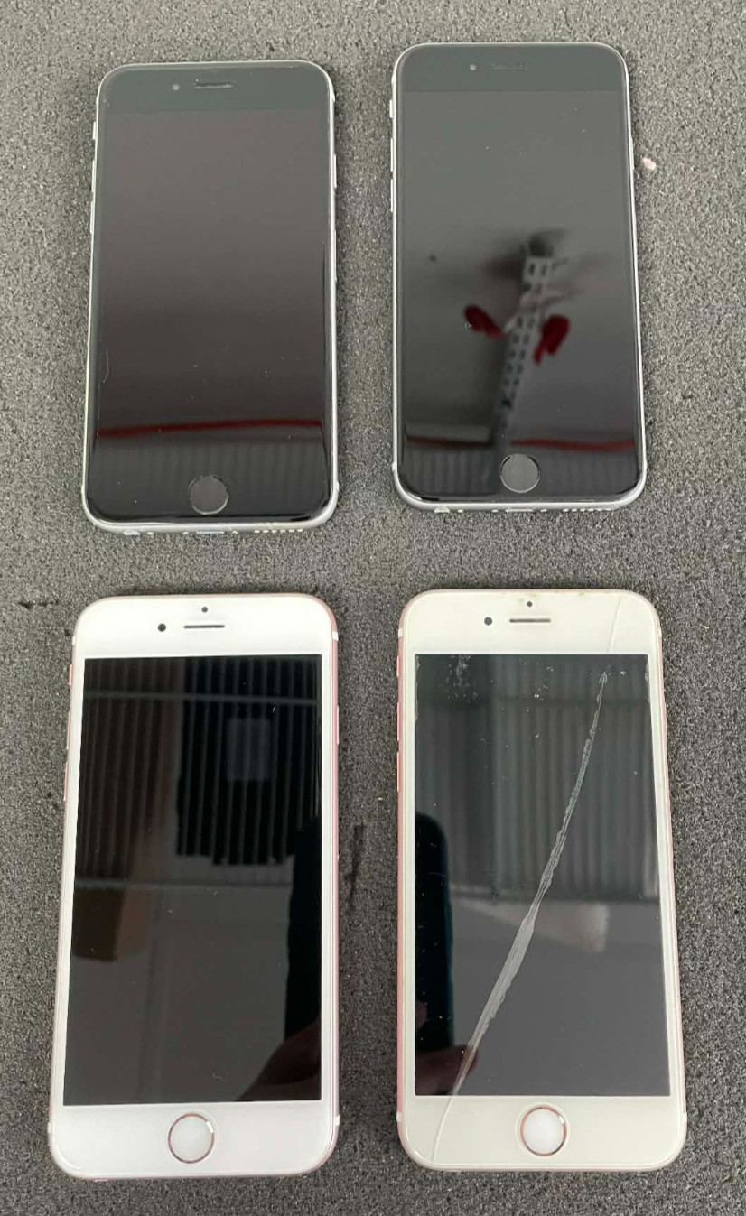 Lot of 4 Apple iPhone 6s A1688 (GSM+CDMA) Mixed Colors/Storage