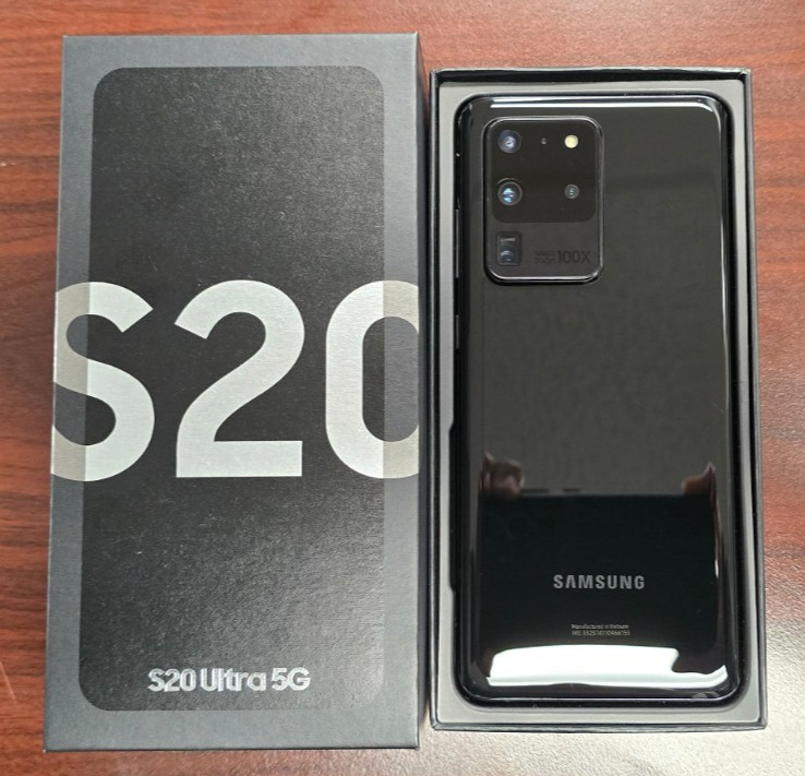 UNLOCKED SAMSUNG GALAXY S20 ULTRA 5G SM-G988U 128GB BLACK GSM+CDMA