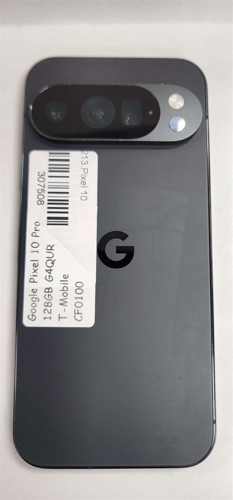 Google Pixel 10 Pro 128GB Obsidian G4QUR (T-Mobile) -Android Smartphone- CF0100