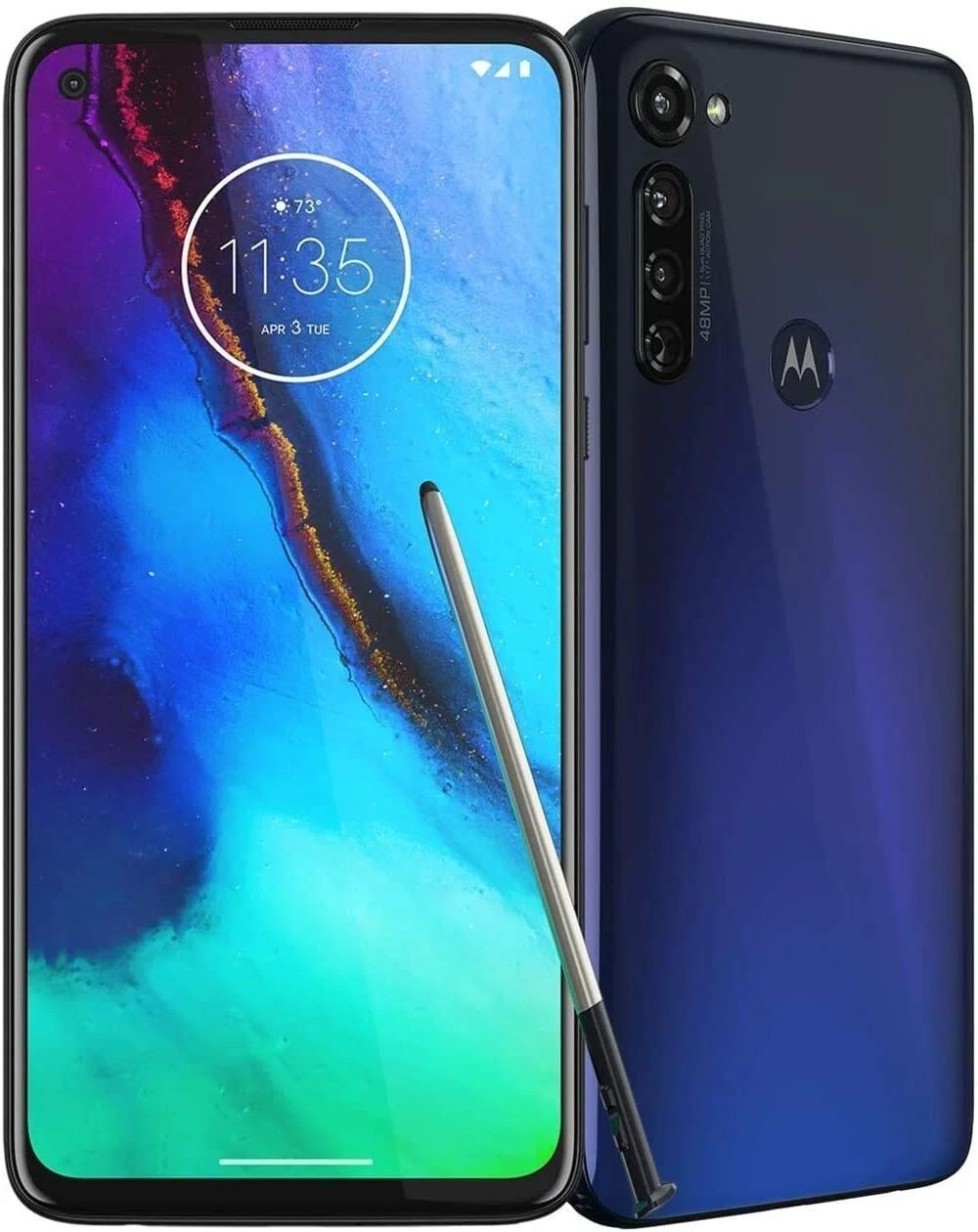 Motorola Moto G Stylus XT2043 – 128GB – Mystic Indigo GSM UNLOCKED – VERY GOOD