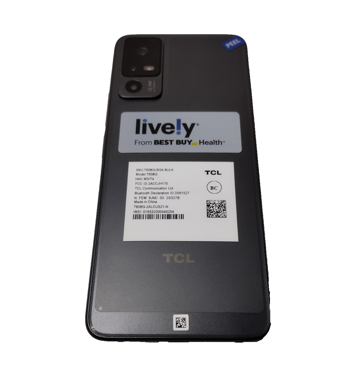 TCL Jitterbug Smart 4 (T608G) 32GB – Gray (Lively Prepaid) Smartphone