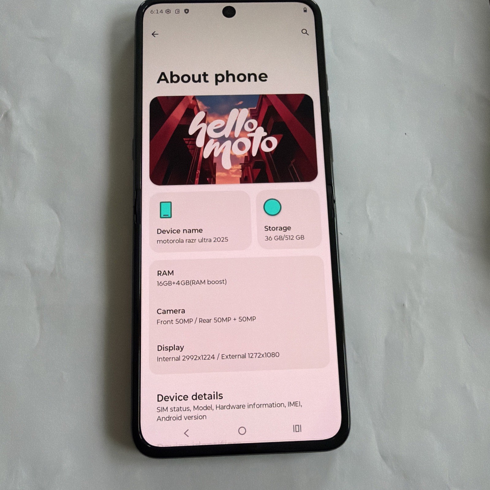 Motorola Razr 2025 Ultra 512gb Scarab Factory Unlocked