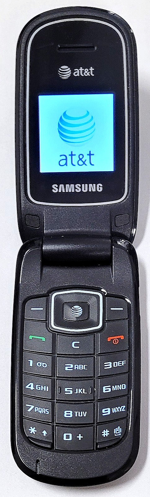 Samsung SGH-A107 – Silver and Black ( AT&T ) Cellular Flip Phone – Great Shape