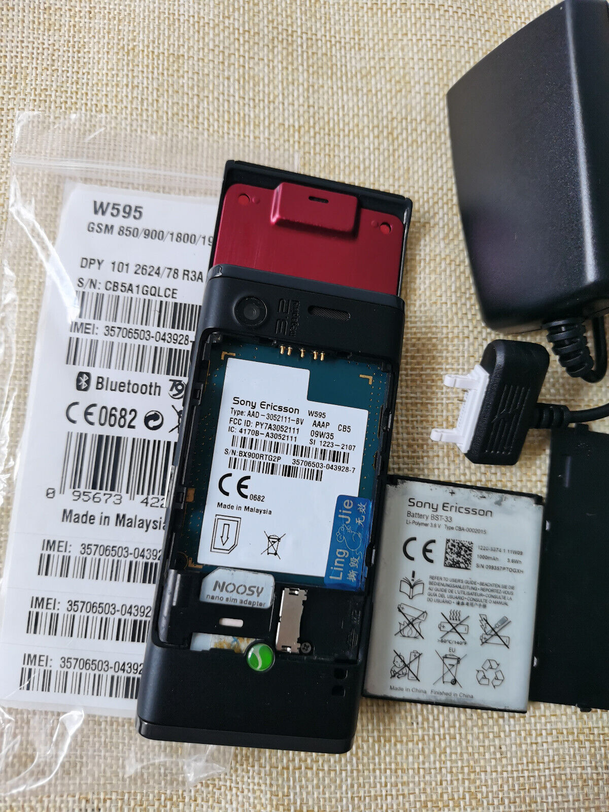 Original Sony Ericsson W595 FM Radio Bluetooth 3.15MP 3G Phone 1 year warranty