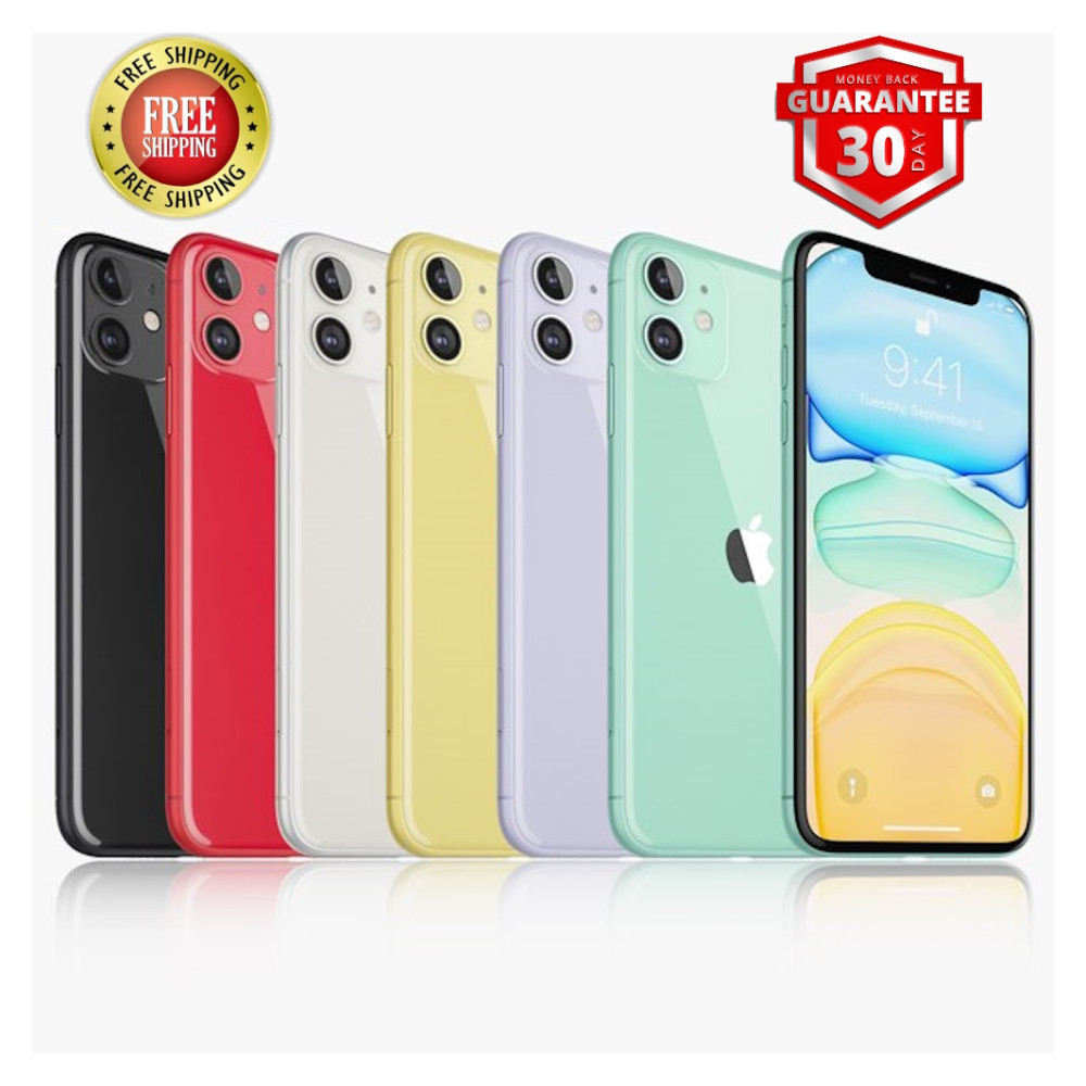 Apple iPhone 11 White Black Yellow – GSM Unlocked At&t – 64GB/128GB