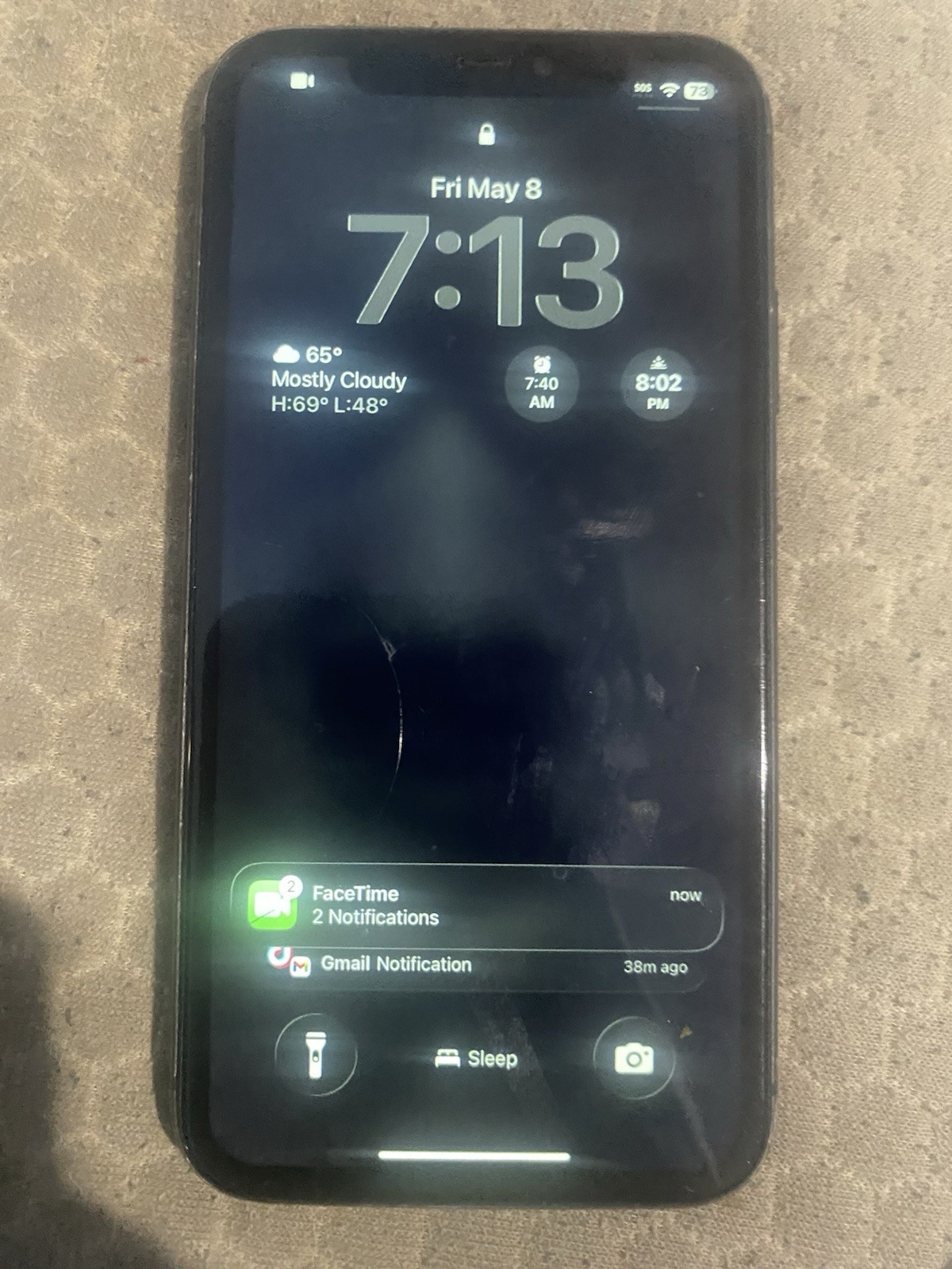 Apple iPhone X Black 5.8 in Bar Style iOS Smartphone 12MP Camera