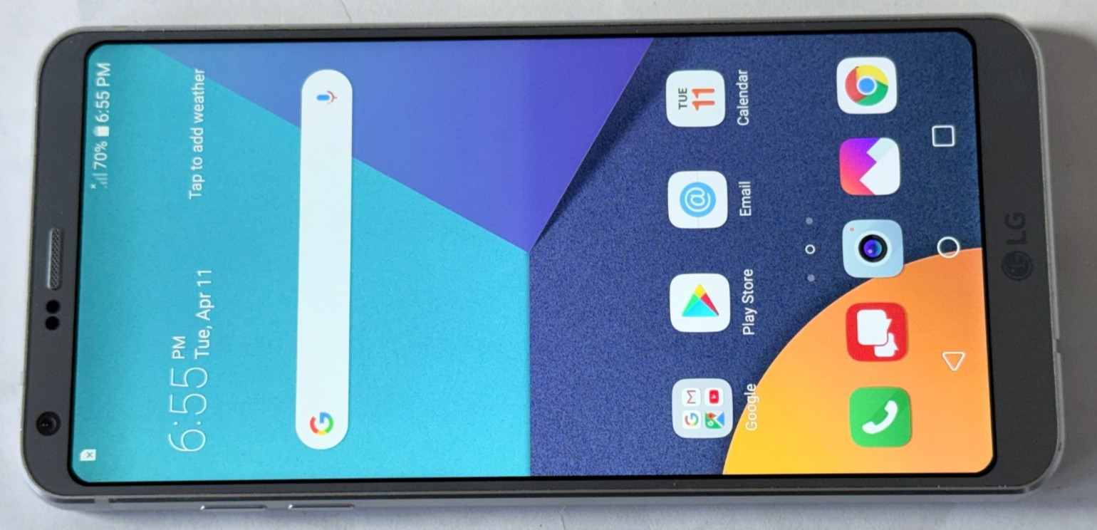UNLOCKED LG G6 32GB VS988 4G LTE Silver Android Smart Phone *NICE* READ