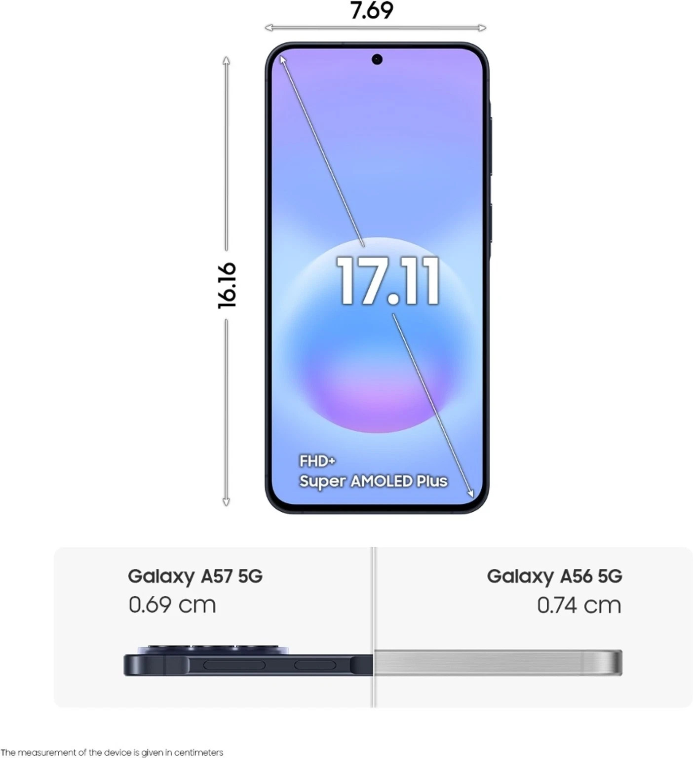 Samsung Galaxy A57 5G (Navy, 8GB RAM, 256GB)Exynos 1680 NFC ESim Factory Unlocke