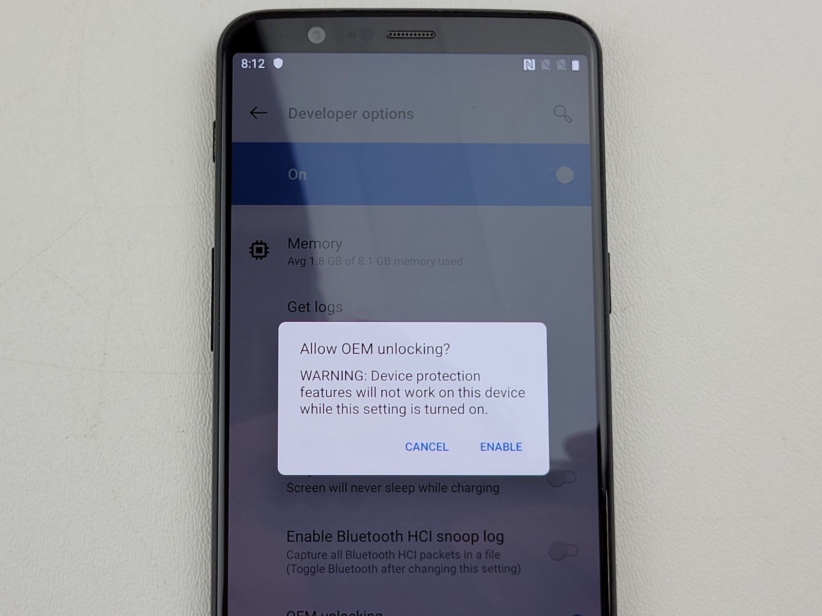 OnePlus 5T (A5010) 128GB – Black (GSM Unlocked) Dual SIM – SMALL ISSUE – H7956