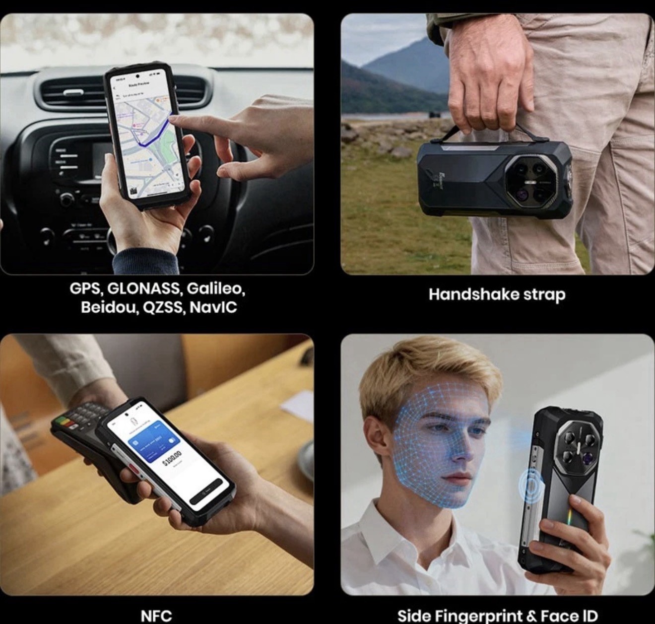6.78″ FOSSiBOT F113 5G Rugged Smartphone Android 15 Night Vision Outdoor 36+256G