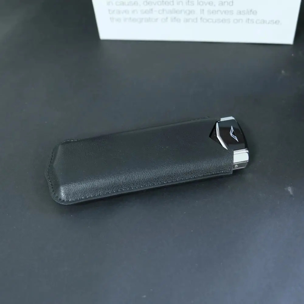 Classic Senior Mobile Phone Elegant Metal Signature Handmade Cellphone Dual SIM