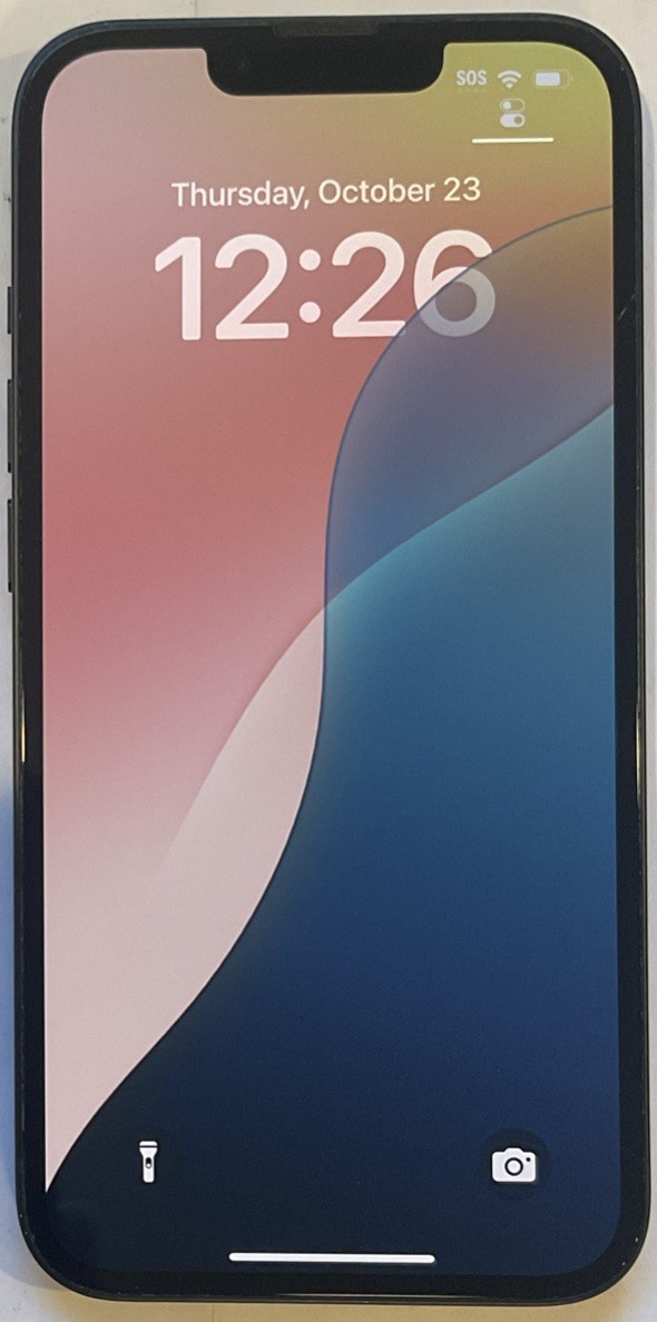 USED GSM UNLOCKED MIDNIGHT iPhone 13, 128GB A2482 MLML3LL/A (87% BATTERY)