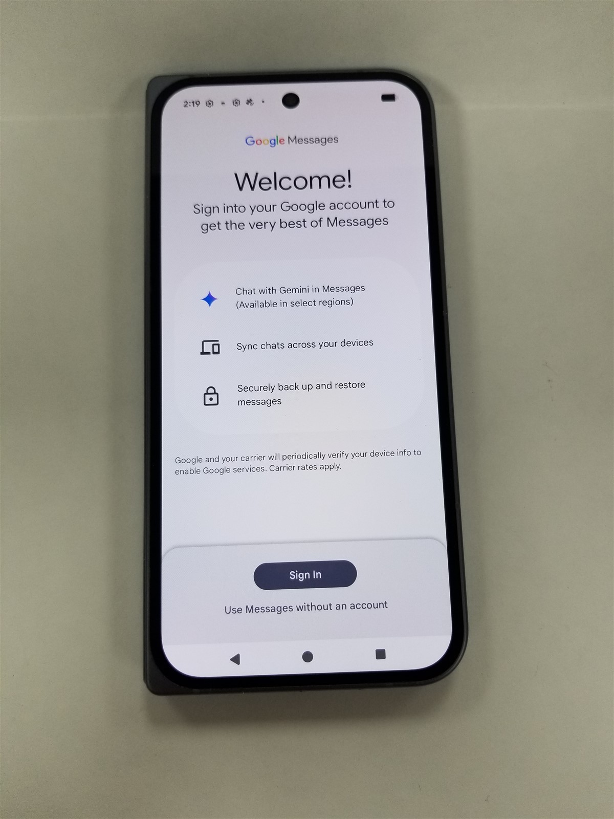 Google Pixel 10 Pro Fold 256GB Moonstone GU0NP (Unlocked) FullyFunctional DV8652