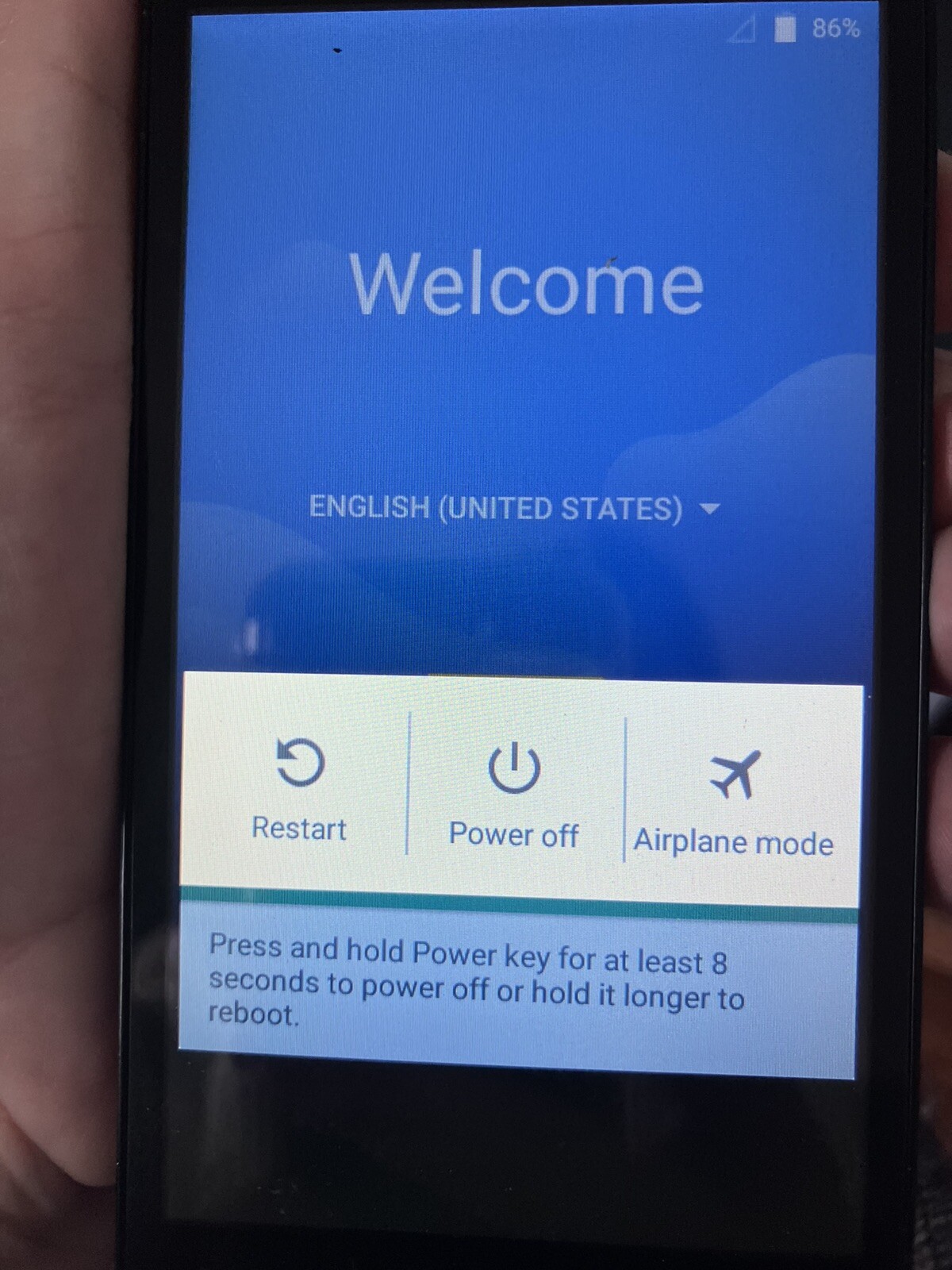 Alcatel A574 BL Cell Phone With Original And Strong Battery With Charging Cord*