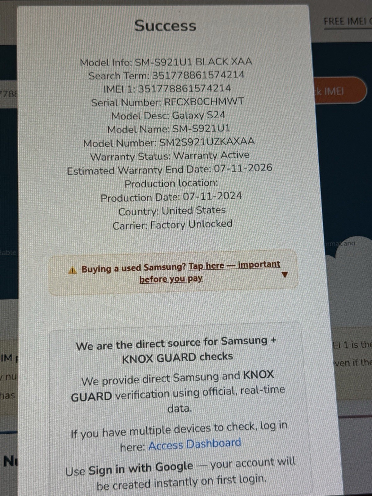 Samsung Galaxy S24 Factory Unlocked