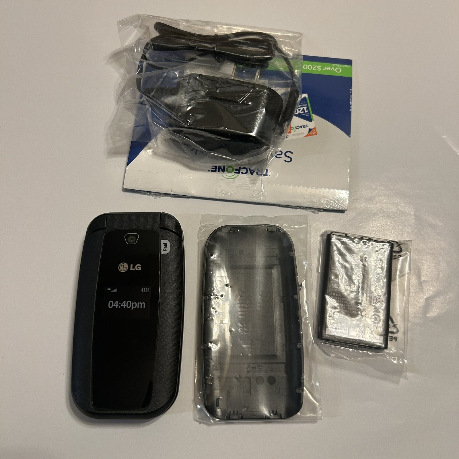 LG 440G – 440GB – Black (TracFone) Prepaid GSM Bluetooth Camera Flip Cell Phone