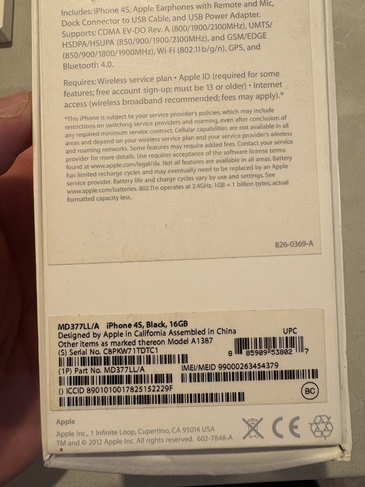 iPhone 4S 16GB With Box