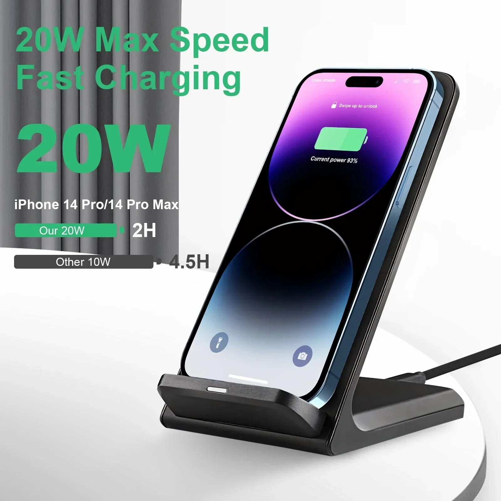 Cargador Inalambrico Para Apple iPhone 7 8 X Xs Xr 11 12 13 14 Pro Max Plus