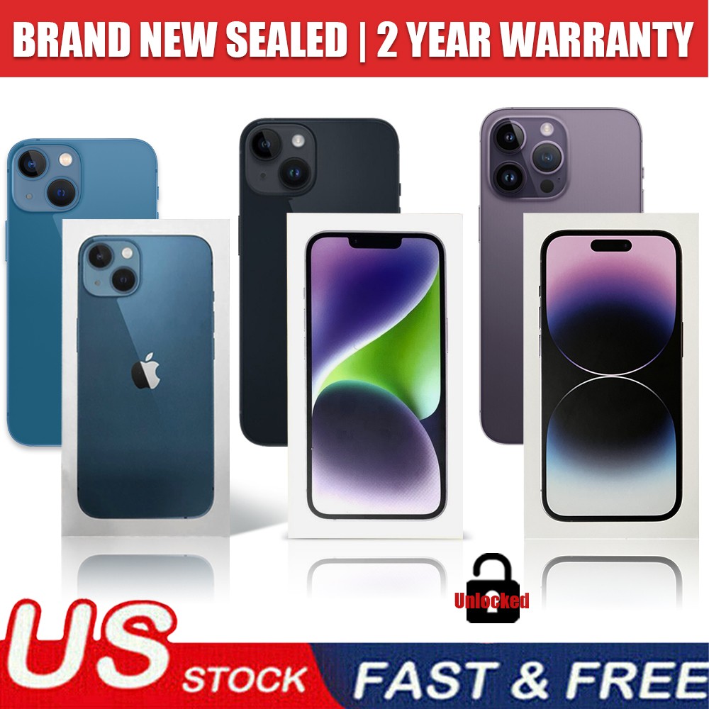 New Sealed Apple iPhone 12 MINI/13 mini/ 14/iPhone 14 Pro Max FACTORY UNLOCKED