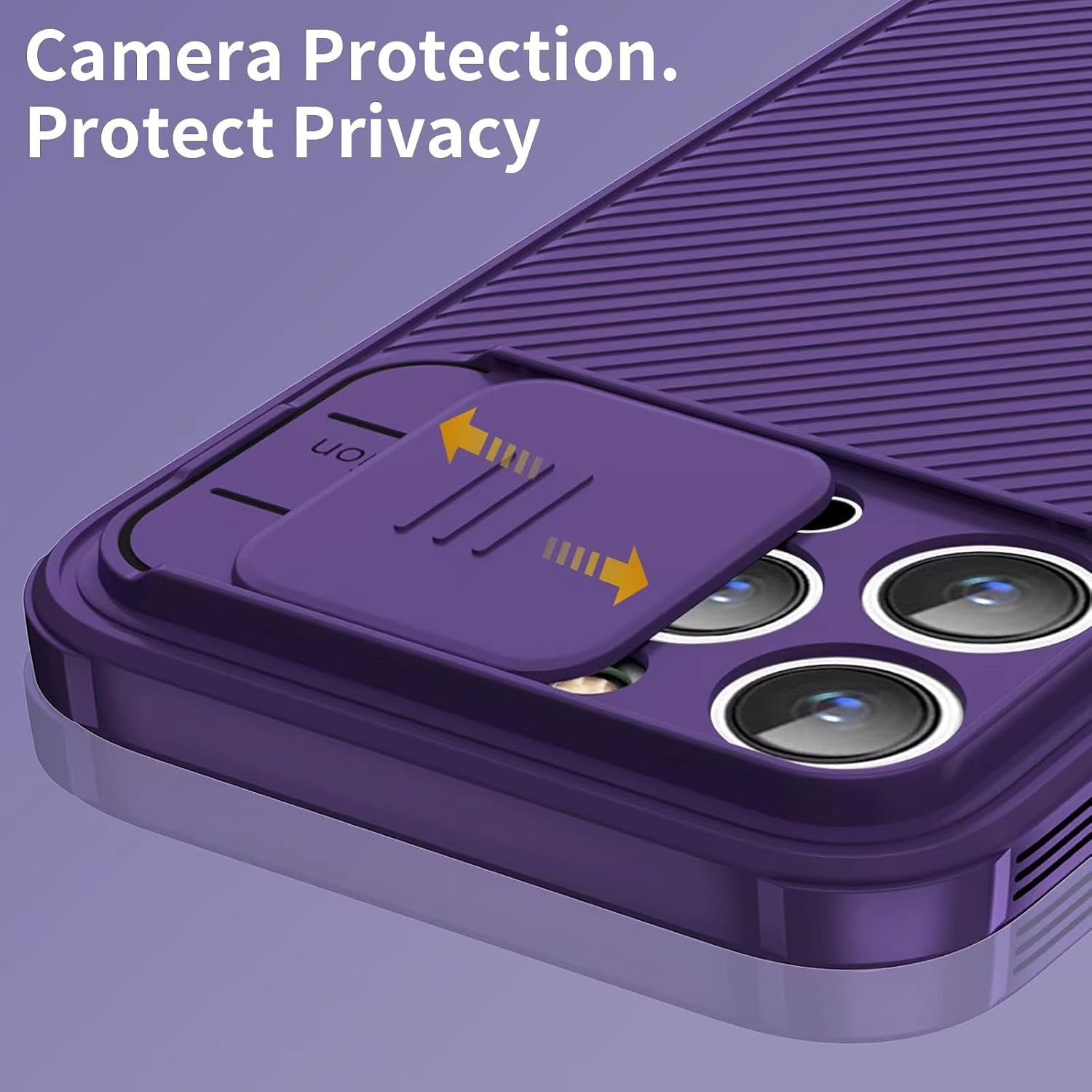 iPhone 13 Pro Max Case with Slide Lens Cover, Slim Magnetic Case for iPhone 13 P