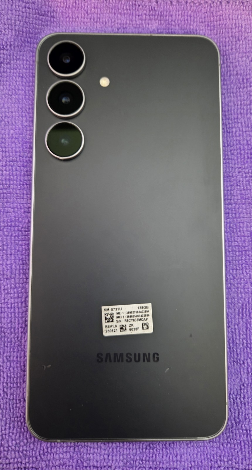 READ Samsung Galaxy S25 FE SM-S731U 128GB Jet Black AT&T Clean IMEI
