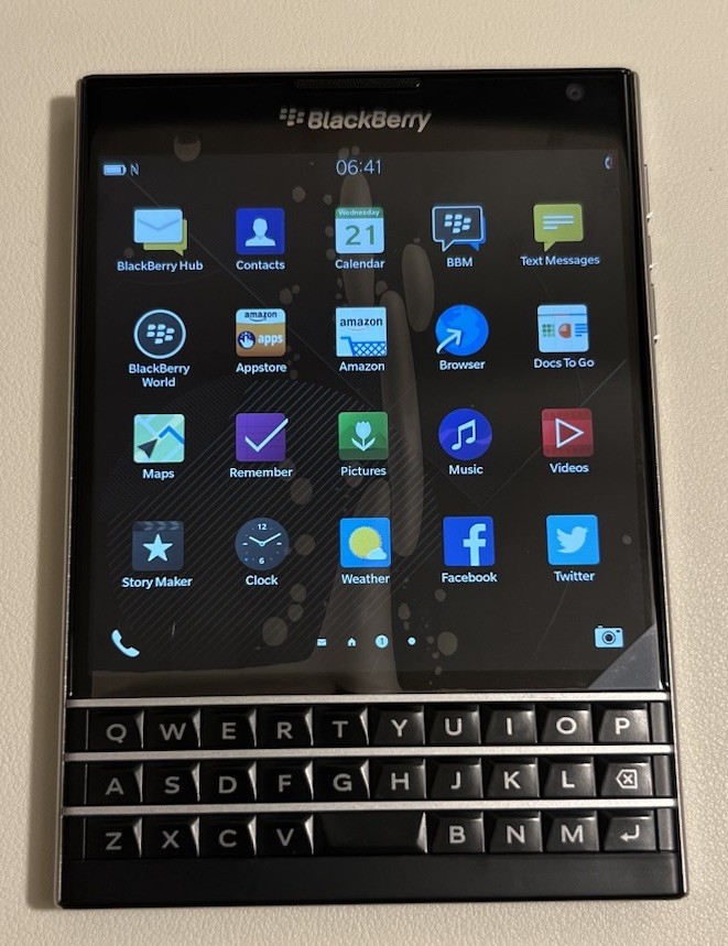 BlackBerry Passport 32GB GSM Unlocked 4G LTE (Black) QWERY Smartphone- Open Box